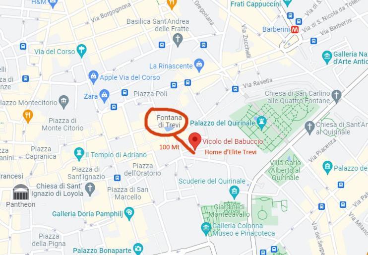 Home D'Elite Trevi Fountain Рим Екстер'єр фото